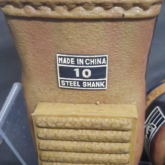 Snowy Mountain low top duck shoes Blue/Tan 10 - Picture 8 of 9